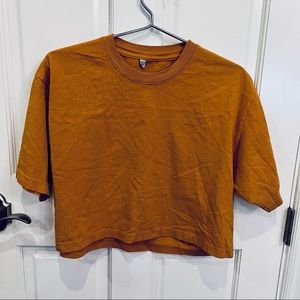 OAK NYC heavyweight cotton crop top